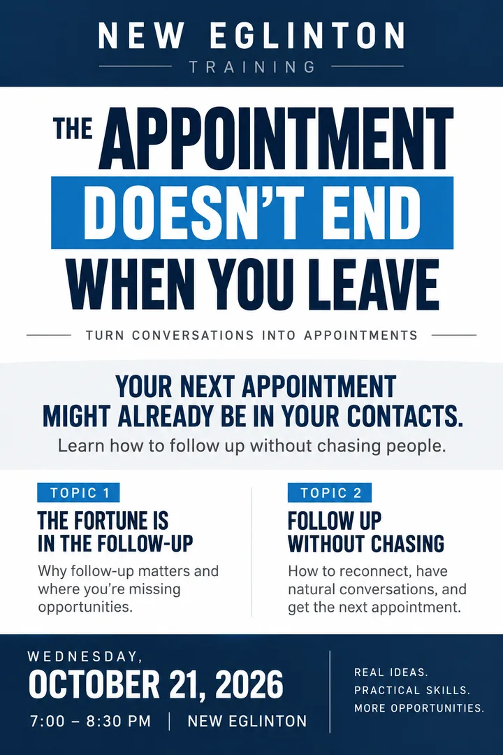 Flyer: The Appointment Doesn't End When You Leave